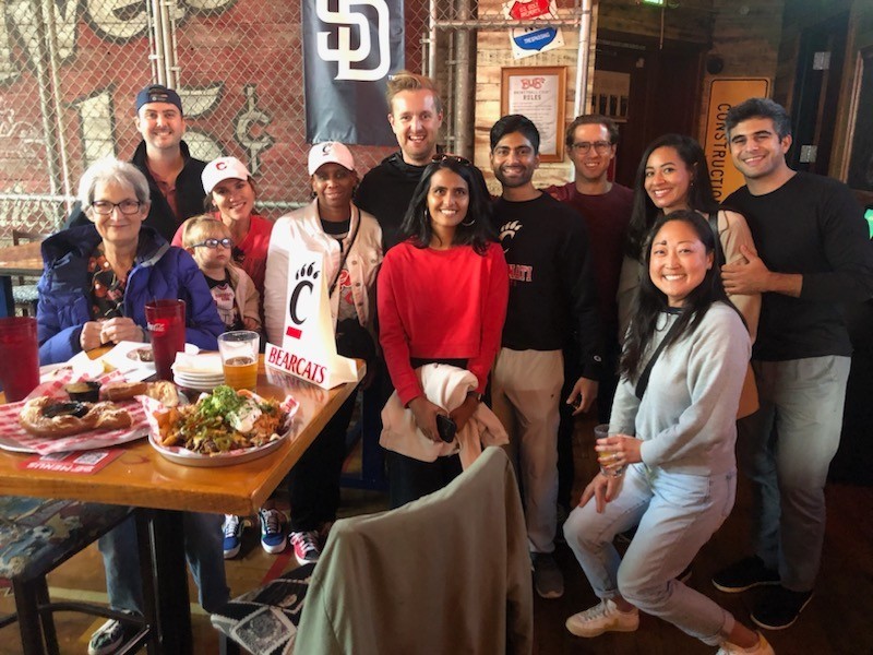 San Diego Bearcats posing as a group