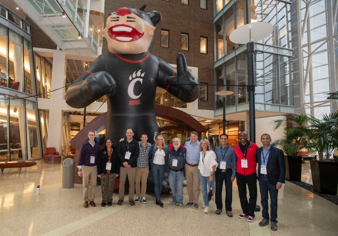 University of Cincinnati, Andrew T. Filak, Jr., MD Senior Vice President for Health Affairs & Dean of the College of Medicine spoke during Medicine Reunion Weekend homecoming and Alumni toured the College of Medicine Emergency Department Friday October 27, 2023. Photos by Joseph Fuqua II 