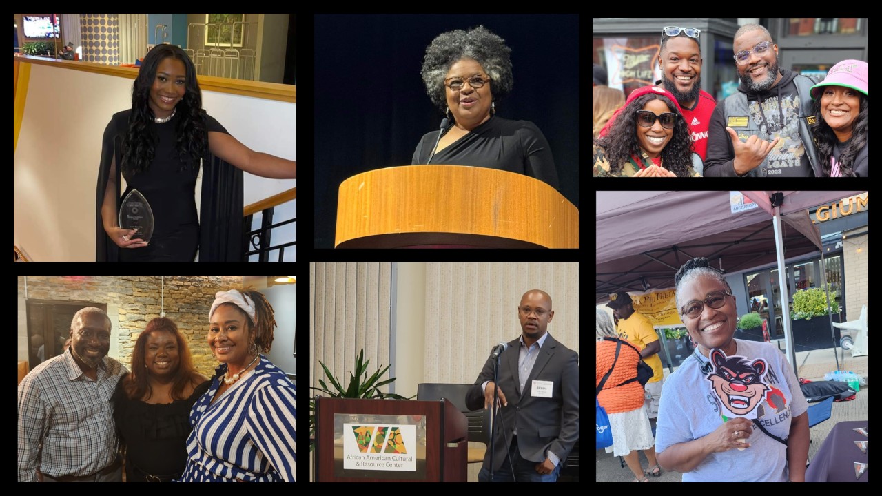 Collage of 4A alumni at events