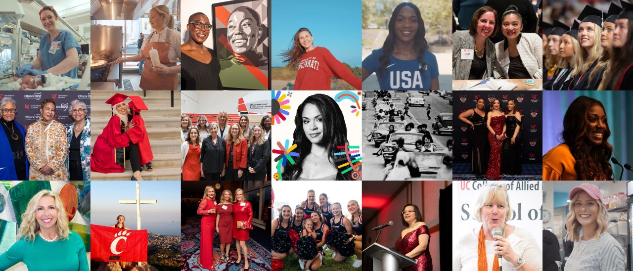 Collage of UC Alumnae