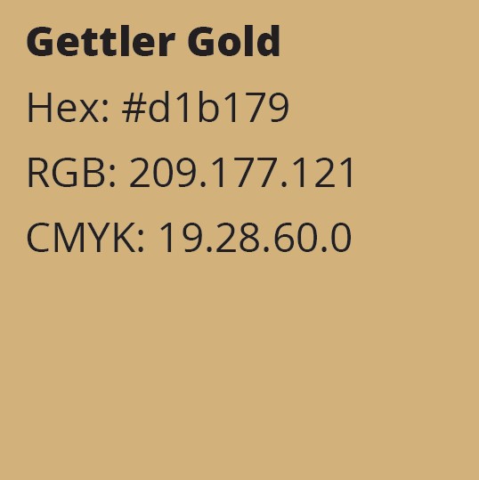 Gettler Gold Color Codes