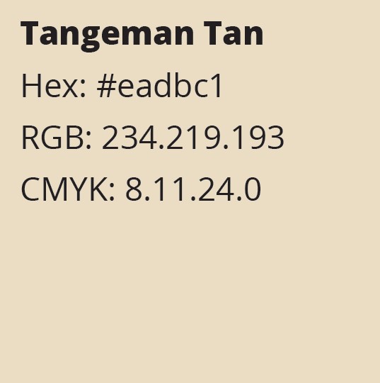 Tangeman Tan Color Codes