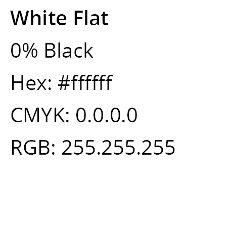 White Flat Color Codes